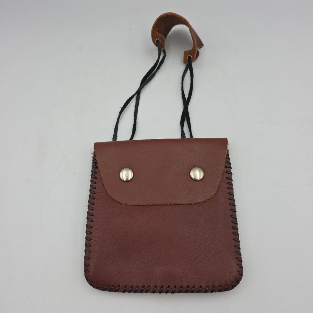 Handmade All Leather Pouch Purse